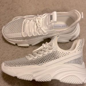 Steve Madden Phantom Rhinestone Chunky Wedge Platform Retro Sneakers